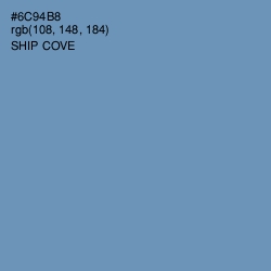 #6C94B8 - Ship Cove Color Image